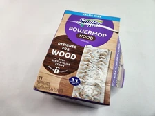 10 Pads - Swiffer Powermop Wood 10 Mopping Pads - Open Box New