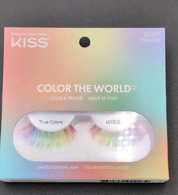 Kiss Color the world Strip False Eyelashes Fun Color Fake Lashes - Rainbow