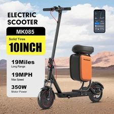 LOT of Innovation in One: Foldable Adult E-Scooter with Dual Shocks, Seat & App