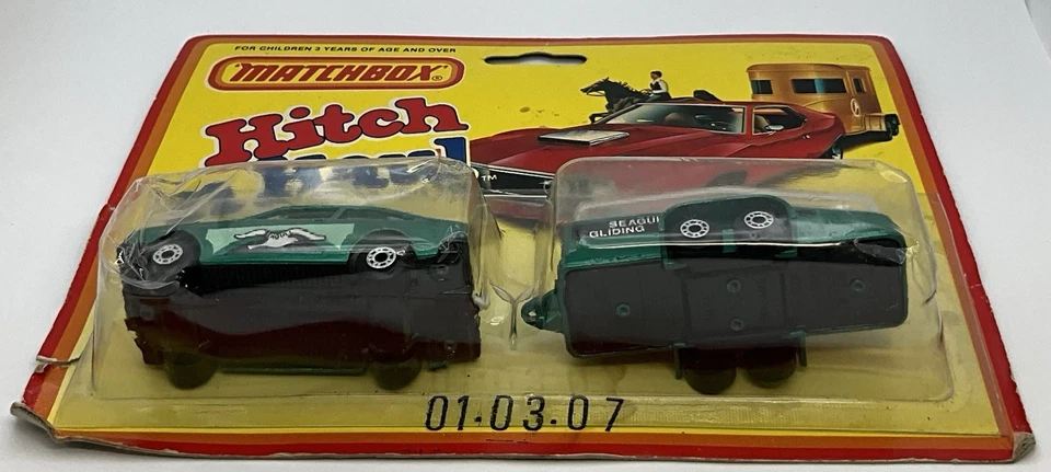 1984 Matchbox Hitch ‘N Haul/Two Packs Ford Escort & Glider Transporter TP-102 - Image 4 of 4