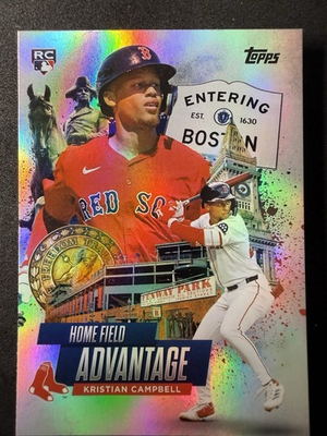 #ad 2025 Topps Update Series Home Field Advantage Kristian Campbell #HA 43 RC $39.99