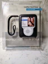 Belkin Leather Hard Case For Ipod Nano 3rd Generation Black New