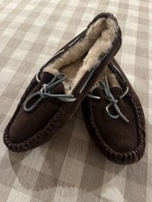 UGG Dark Brown Moccasins Size 10 Women s Suede Leather