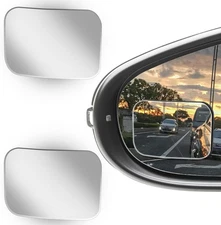 2Pcs Cars Square Blind Spot Mirrors, Car Side Mirror Card Square-2Pcs 