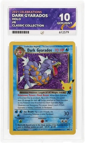 Dark Gyarados | Celebrations | 8/82 | GEM MINT 10 | Ace | NOT PSA