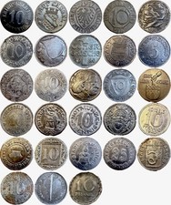 Amazing Lot Of 14 German Notgeld Coins 1917-1923