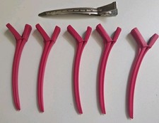Vintage Lot Of 6 Alligator Hair Clips Hair SALON styling