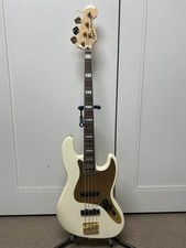 Squier 40th Anniversary Gold Edition Jazz Bas...