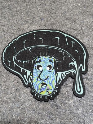 Green Trippy Mushroom Mood Mat Authentic & Numbered 66/100 Moodmats Moodmat NEW