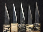 Q0692 Vintage Japanese Kiridashi Knife Lot of 5 Wood Carving Tool Craft Utility
