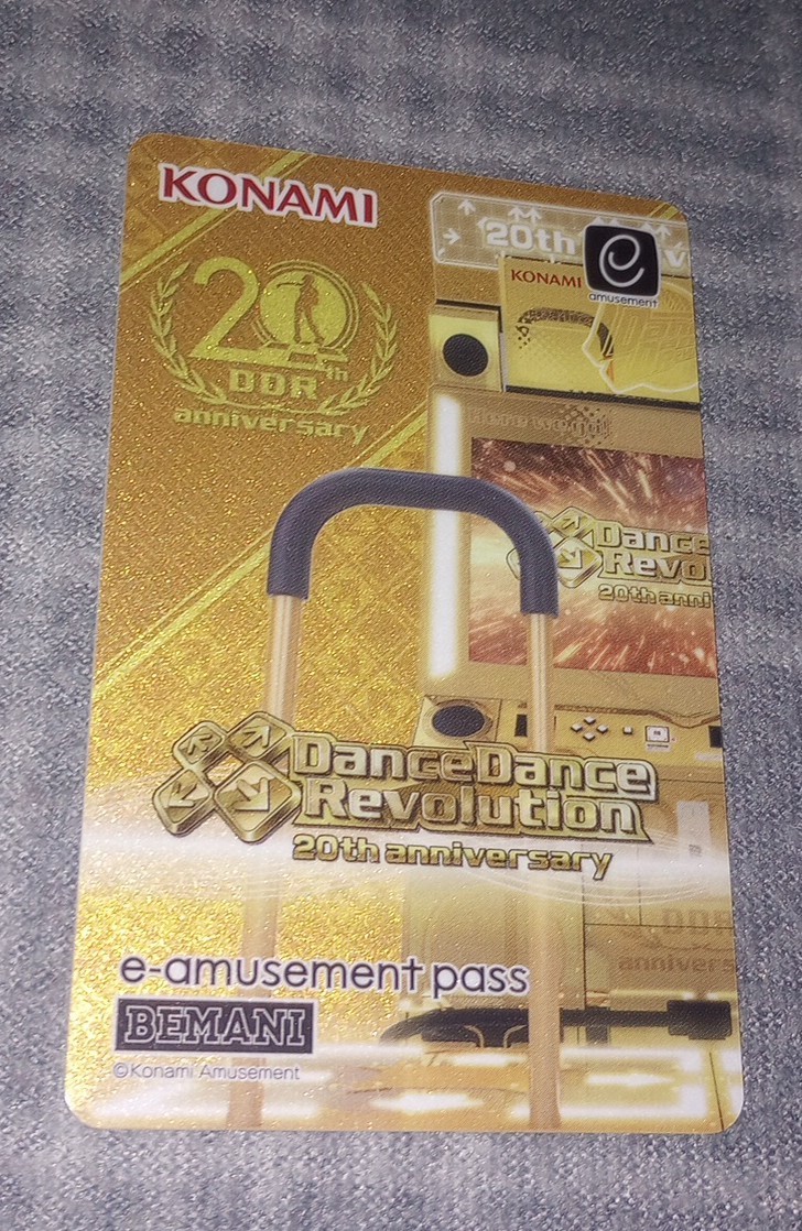 KONAMI e-AMUSEMENT PASS Dance Dance Revolution 20th