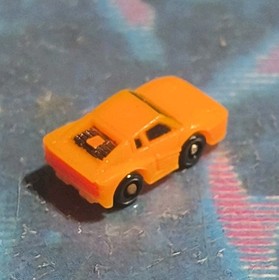 Vtg Galoob Micro Machines Insiders Orange Chevrolet 57 Bel Air w/ Mini Ferrari!