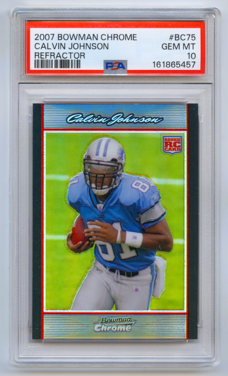Calvin Johnson Bowman Chrome #BC75 Refractor