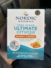 Nordic Naturals Zero Sugar Ultimate Omega Gummy Chews, 54 ct EXP 2027