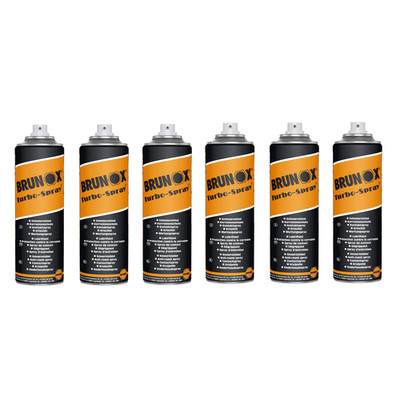 6x BRUNOX Turbo-Spray 300 ml Multifunktionsöl Kontaktspray Kriechöl Rostlöser 