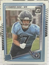 2025 Panini Donruss Optic - Chimere Dike Rated Rookie #269 Titans NFL