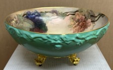 Vintage Limoges T&V Footed Gilt Hand Painted ...