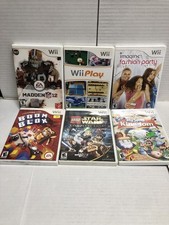 Wii Game Bundle 6 Games Included Used