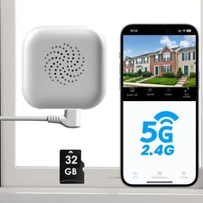 2K Window Camera with 32GB Memory Card, 5GHz  2.4GHz WiFi Indoor Cameras for...