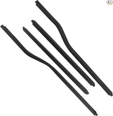 Window Dew Wipe Weatherstrip, 4 Pcs Outer Door Weatherstrip Seal Compatible wit