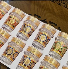 Set Of 12 Moroccan Elegant Moroccan Tea Glass fast shipping inside US