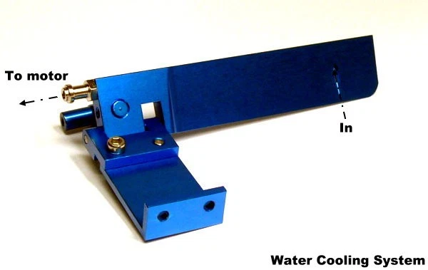 RC Model Ship 95mm Blue Aluminium Cooling R/C Hobby Boat Rudder HR540 - Image 2 of 3