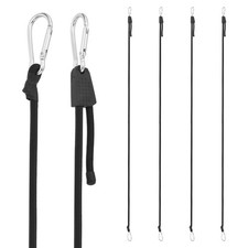 Heavy Duty Bungee Cord, (7-80 Inch, Silver)(6PCS), Elastic Tie Down