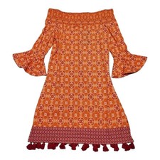 Caban Life Women's Coral Gables Off The Shoulder Dress Sz XS Beachy Boho UPF 50+