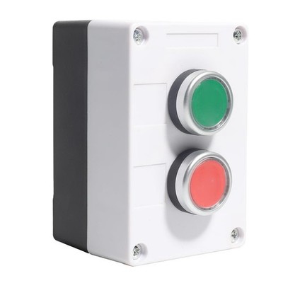 Rain Proof -Down  Control Station, Momentary Push Button Station Red Green4843