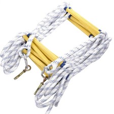 Rope Ladder,65 Feet Emergency Fire Escape Ladder Flame Resistant 65FT