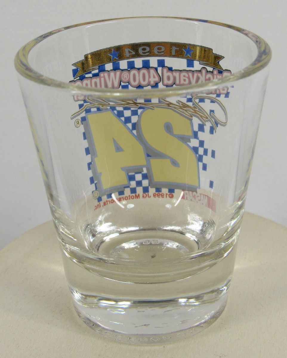 1994 Brickyard 400 Winner Shot Glass #24 Jeff Gordon Inaugural | eBay