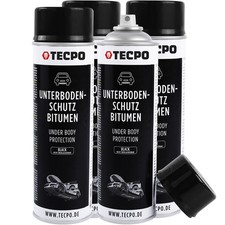 4x UNTERBODENSCHUTZ STEINSCHLAGSCHUTZ 500ml BITUMEN SPRAY SCHWARZ ROSTSCHUTZ UBS