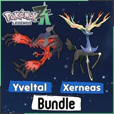Xerneas & Yveltal Bundle Pokemon Non Shiny Legendaries Pokémon Legends: Z-A ZA