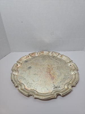 Vintage Princess Diana Royal Wedding 1981 Silverplate Tray Cavalier England