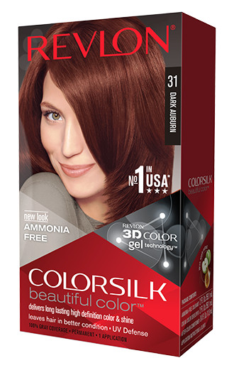 Silk Permanent Beautiful Color #31 Dark Auburn 3d Gel Hair C