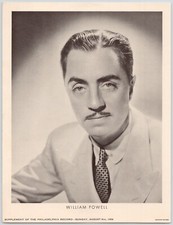 1936 Supplement of The Philadelphia Record William Powell Headshot  7.25 x 9.5