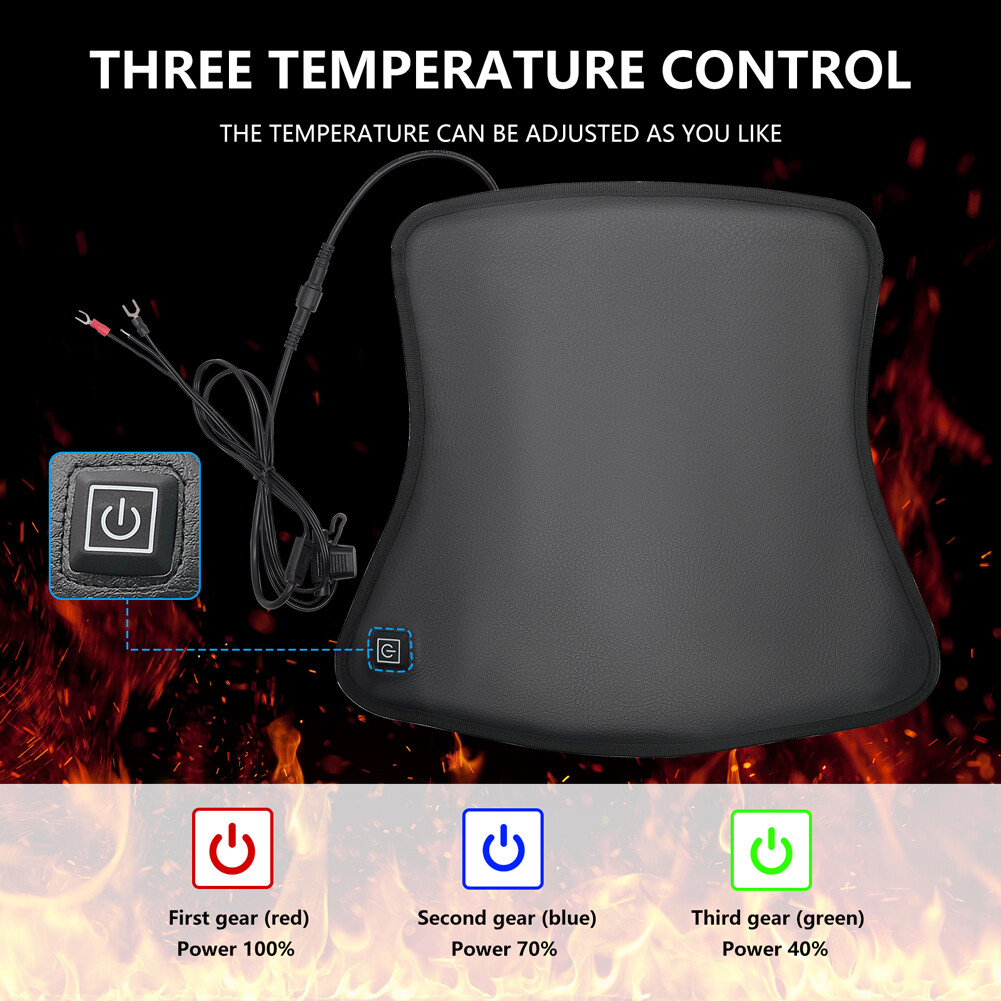 Motorcycle Seat Heated Mat Heating Cushion Waterproof Smart Temperature