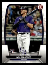 Nolan Jones 2023 Bowman #74 Colorado Rockies ROOKIE Free Shipping