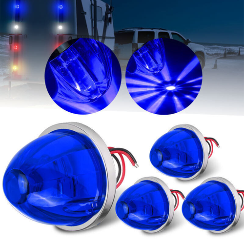 4X LED Side Marker Watermelon Lights Bulbs Truck RV Indicators Turn Signal Lamp - Foto 20 di 22