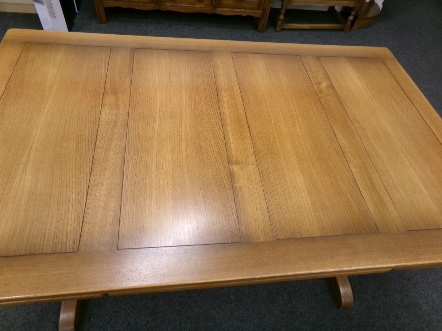 ERCOL Extending Table and 6 Quaker Chairs with cushions CS D42 eBay