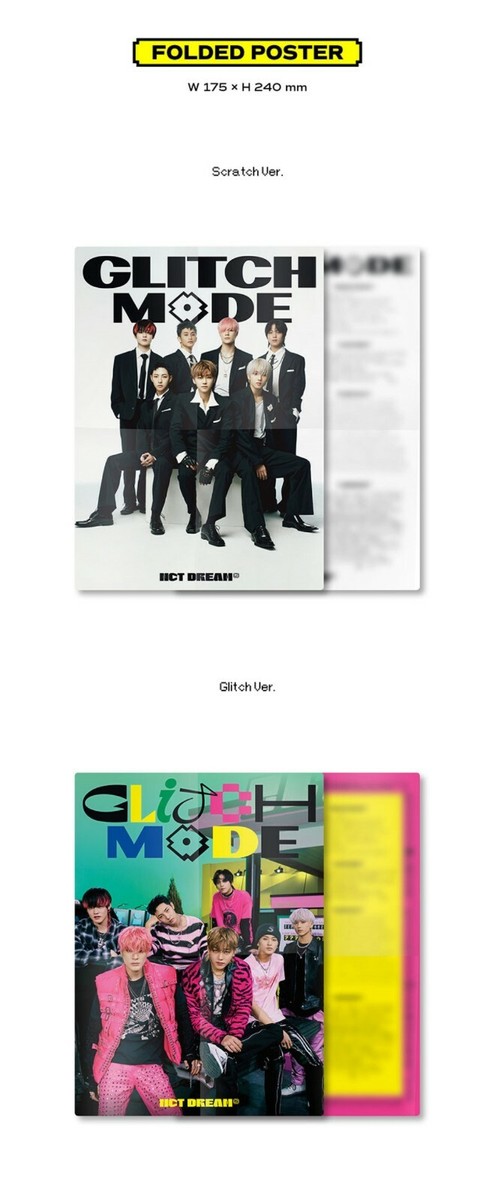 K-POP NCT DREAM 2nd Album Glitch Mode CD+Book+3p Card+