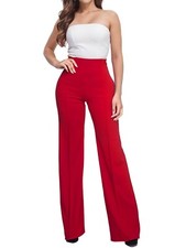 Women high-waisted flared Pants High Waist Stretchy Bootcut Pants Office Casual