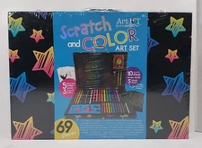 Art 101 Scratch And Color 69pc  Art Set.