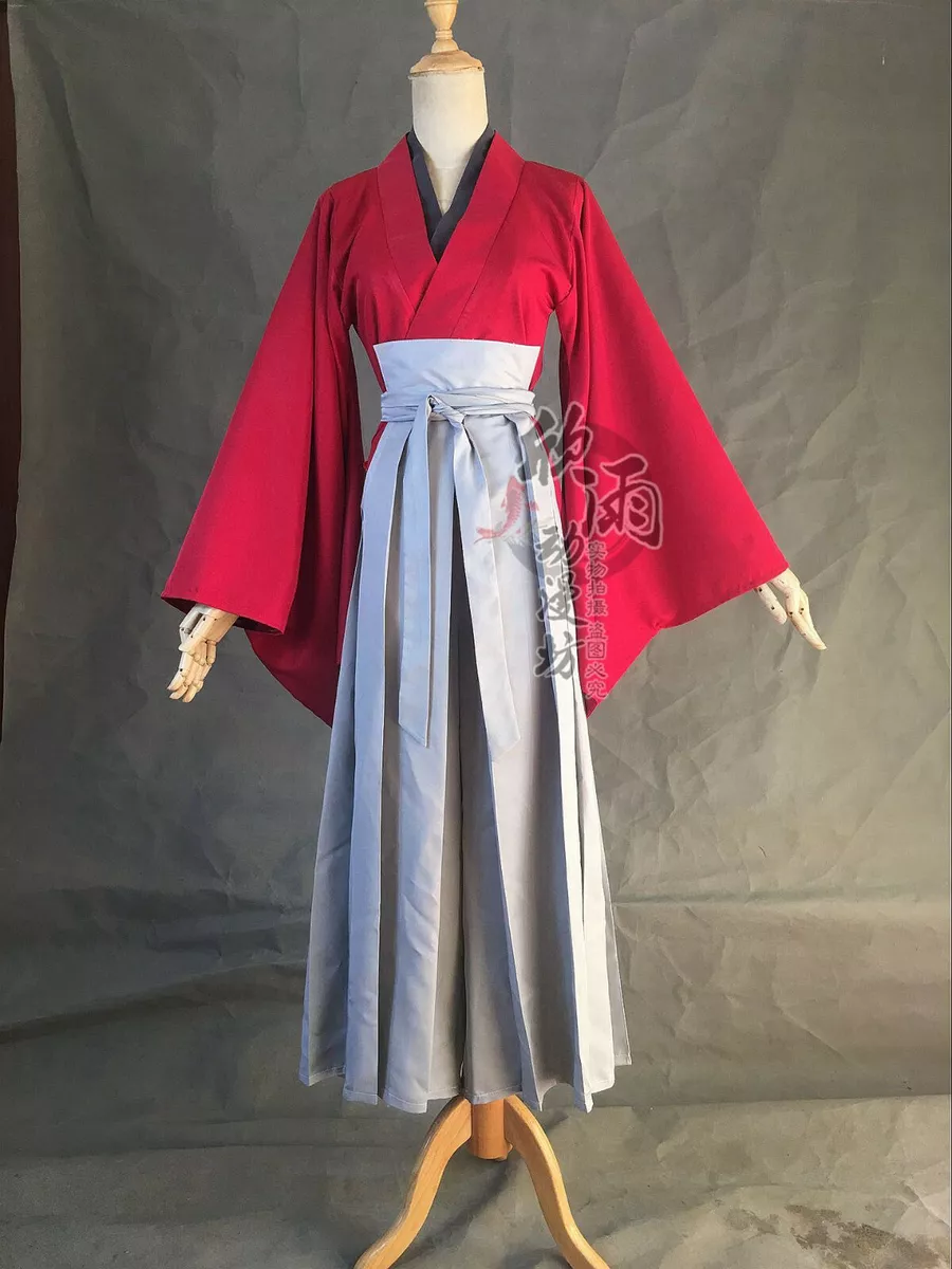 Rurouni Kenshin Himura Kenshin Cosplay Costume Outfits Halloween