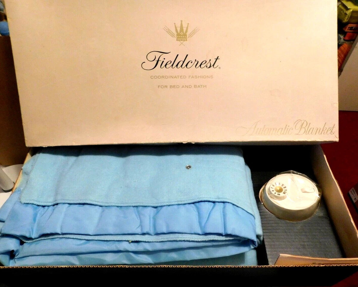 Linen~Fieldcrest Automatic (Electric) Blanket Double Laguna Blue Vintage |  eBay