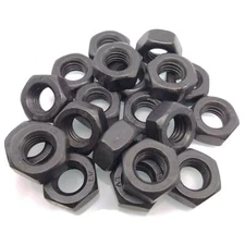 50pcs M10 Metric Thread Insert Screw Fastener Carbon Steel Hex Nut