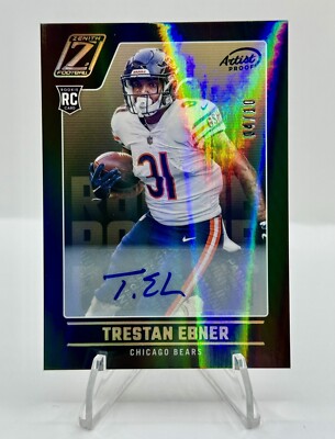 TRESTAN EBNER 2022 Panini Zenith Rookie Gold Artists Proof Auto RC Bears /10