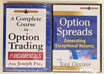 2 DVD: A COMPLETE COURSE IN OPTION TRADING FUNDAMENTALS / OPTION SPREADS ~NEW~