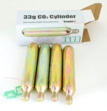 HANHAN 4PCS/box 33g gram CO 2  Cylinder for Inflatable Life Jacket PFD reload