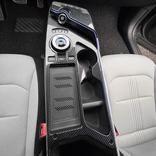 Carbon Faser Mittelkonsole Schalttafel Rahmen Abdeckung Für Kia EV6 2021-2024